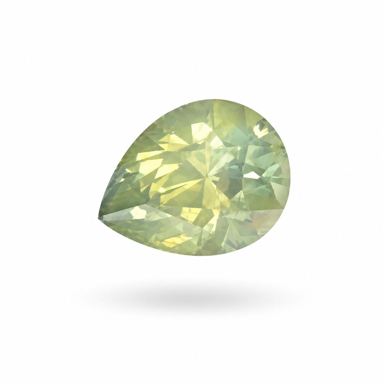 1.97 ct Pear Green Natural Sapphire