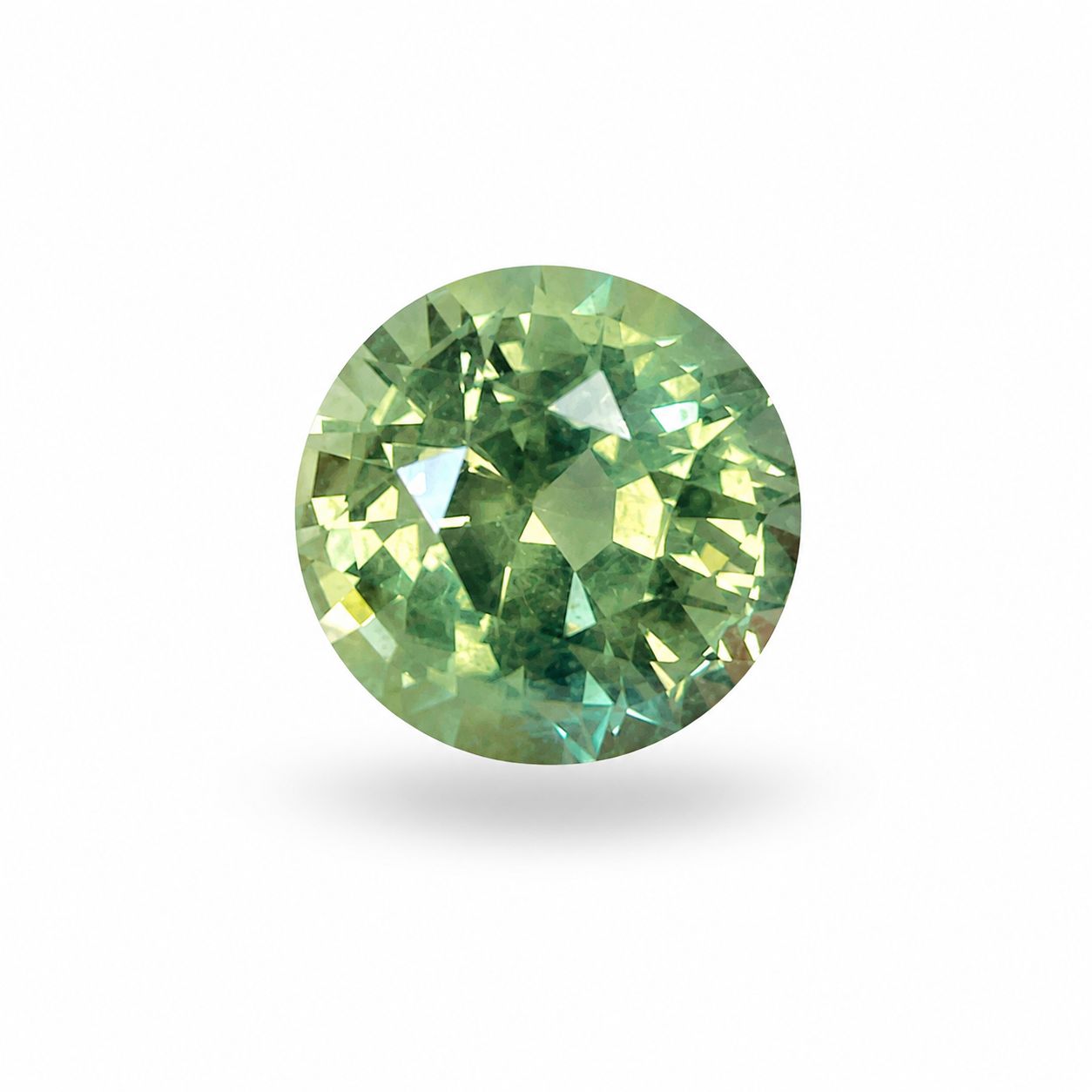 1.99 ct Round Green Natural Sapphire