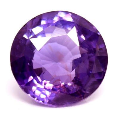 1.95 ct Round Purple Natural Sapphire