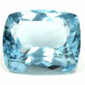 8.18 ct Cushion Blue Natural Aquamarine