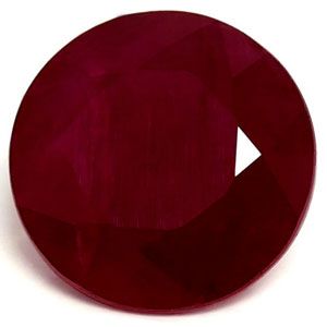 1.97 ct Round Red Natural Ruby