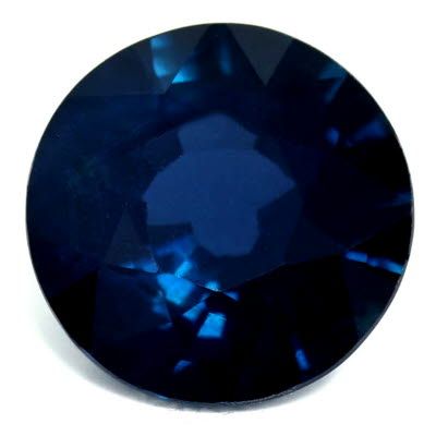 2.18 ct Round Blue Natural Sapphire