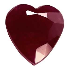 1.90 ct Heart Red Natural Ruby