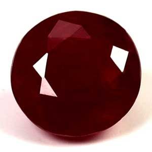 1.15 ct Round Red Natural Ruby