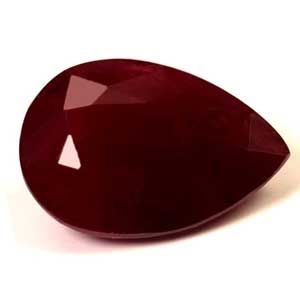 2.45 ct Pear Red Natural Ruby