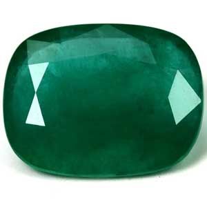 13.08 ct Cushion Green Natural Emerald