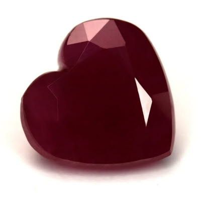 3.13 ct Heart Red Natural Ruby