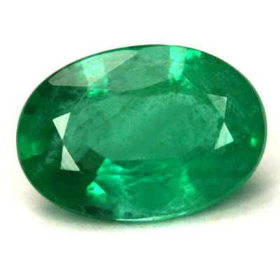 1.65 ct Oval Green Natural Emerald