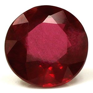 0.56 ct Round Red Natural Ruby