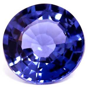 3.16 ct Round Blue Natural Sapphire