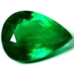 2.08 ct Pear Green Natural Emerald
