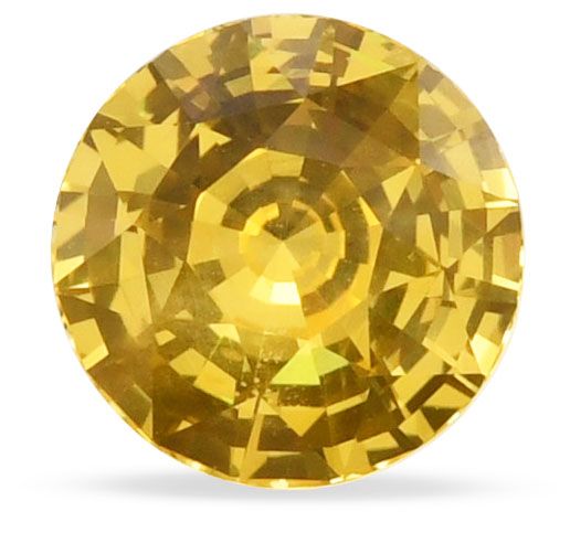 3.54 ct Round Yellow Natural Sapphire