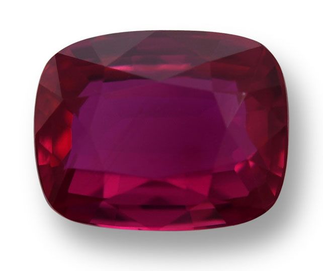 2.02 ct Cushion Red Natural Ruby