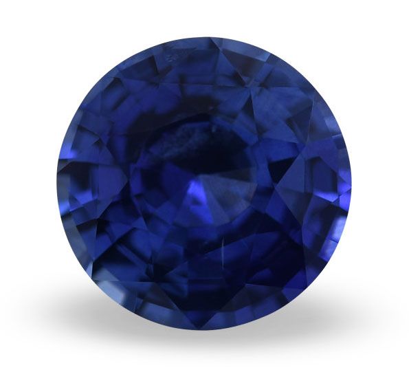 4.60 ct Round Blue Natural Sapphire