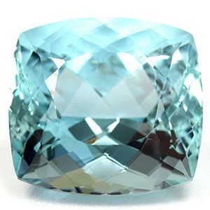8.60 ct Cushion Blue Natural Aquamarine