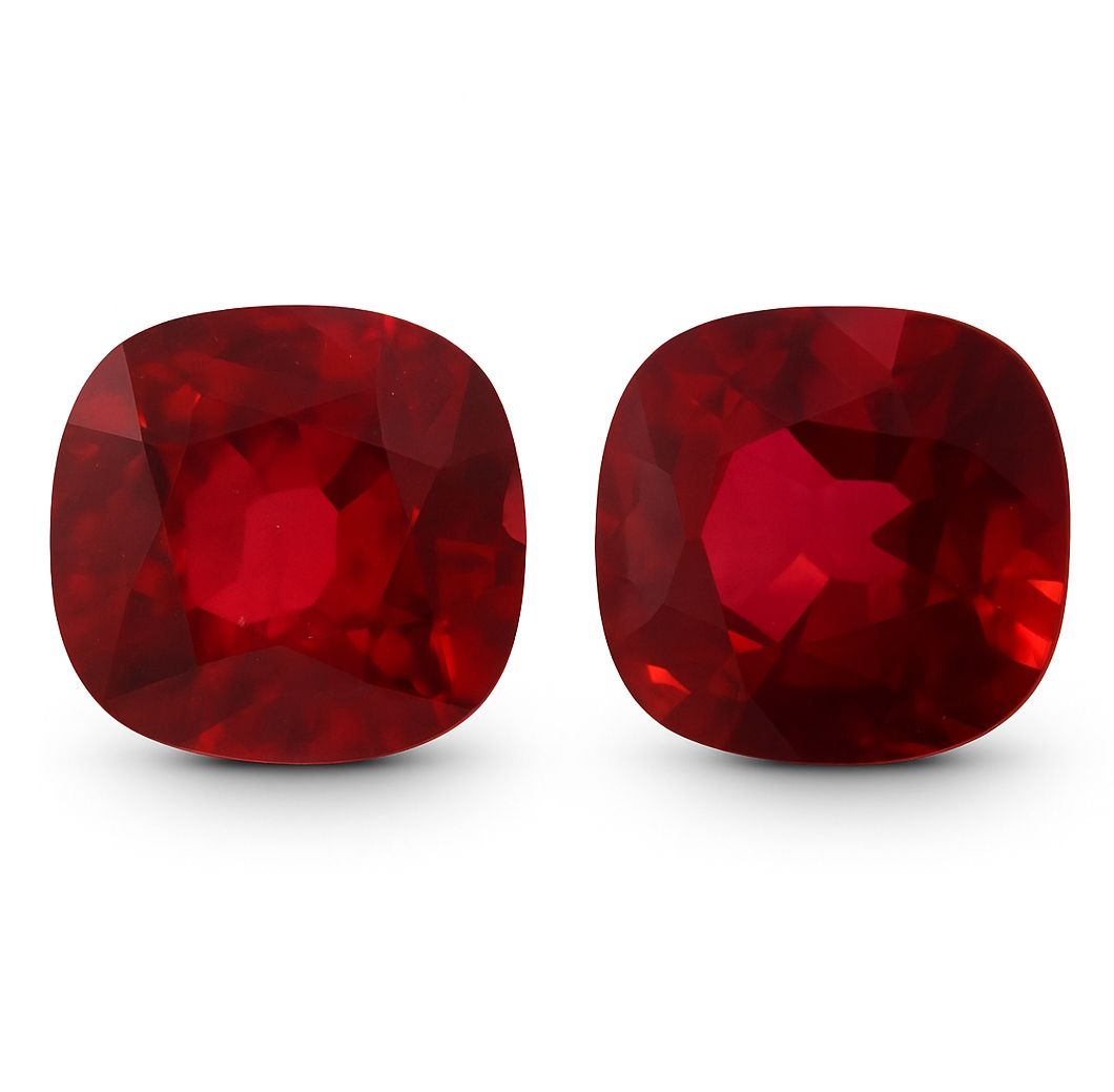 2.40 ct Cushion Red Natural Ruby
