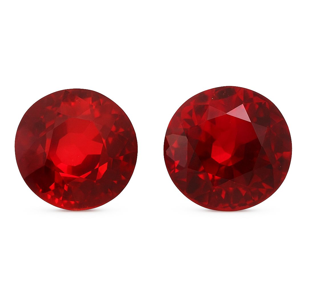 3.04 ct Round Red Natural Ruby