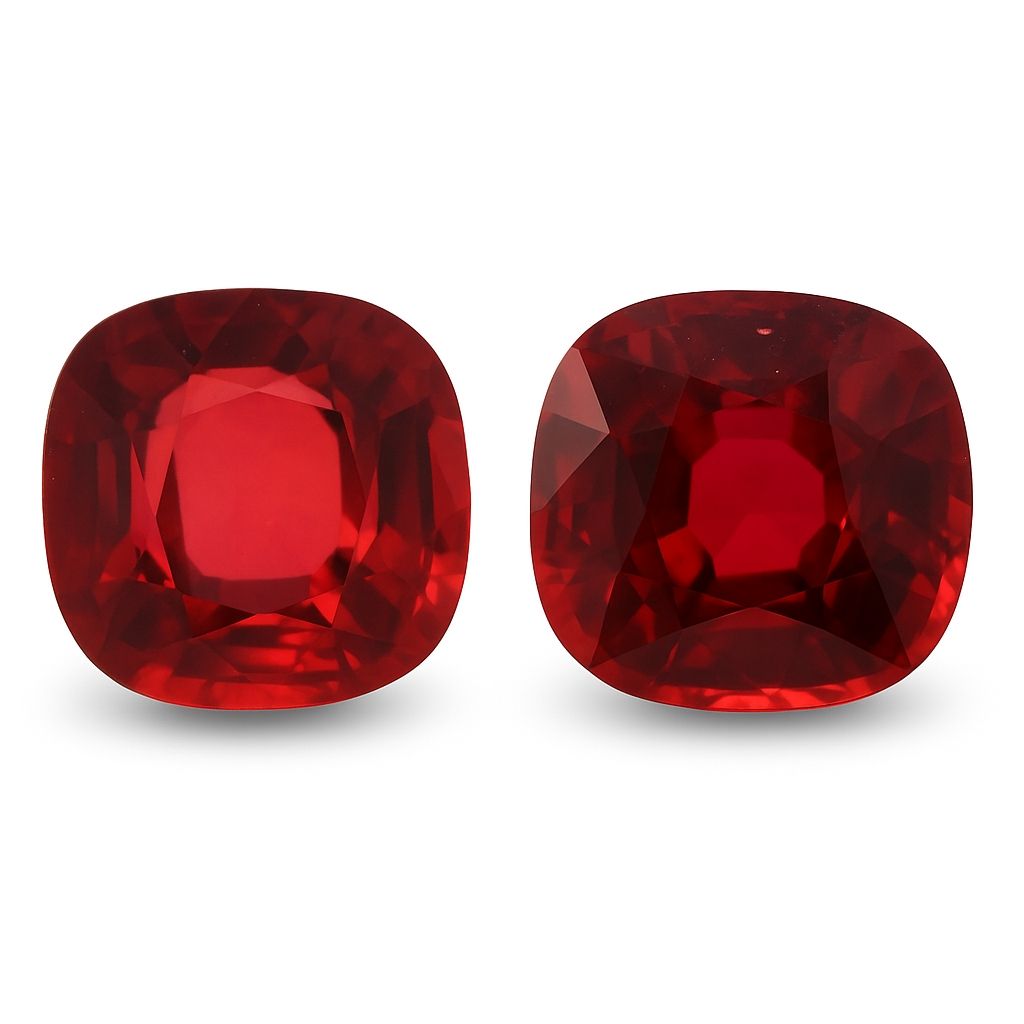 2.45 ct Cushion Red Natural Ruby