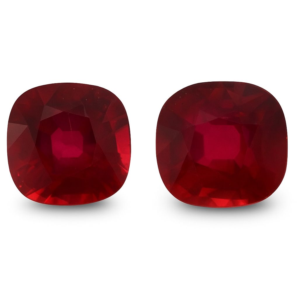 3.08 ct Cushion Red Natural Ruby