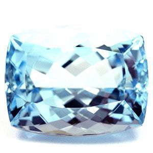 6.89 ct Cushion Blue Natural Aquamarine