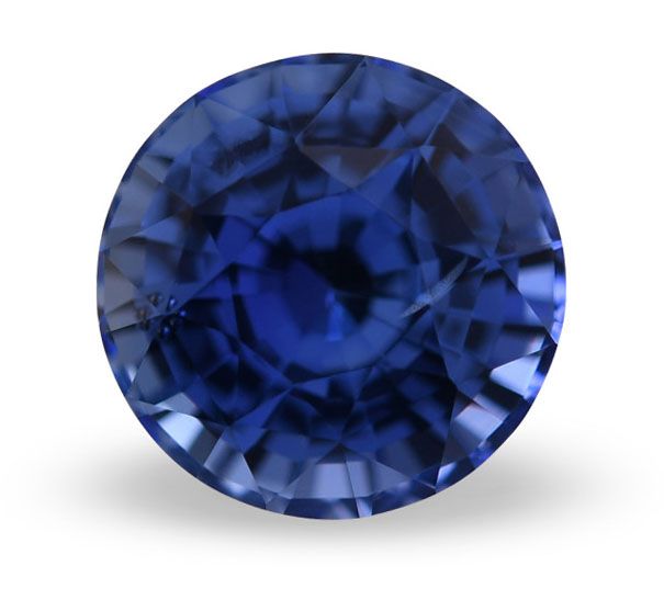 1.63 ct Round Blue Natural Sapphire