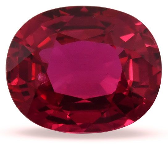 2.18 ct Oval Red Natural Ruby