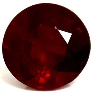 1.38 ct Round Red Natural Ruby