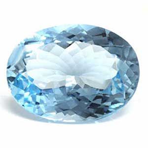 26.57 ct Oval Blue Natural Aquamarine