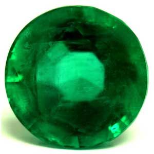 4.60 ct Round Green Natural Emerald