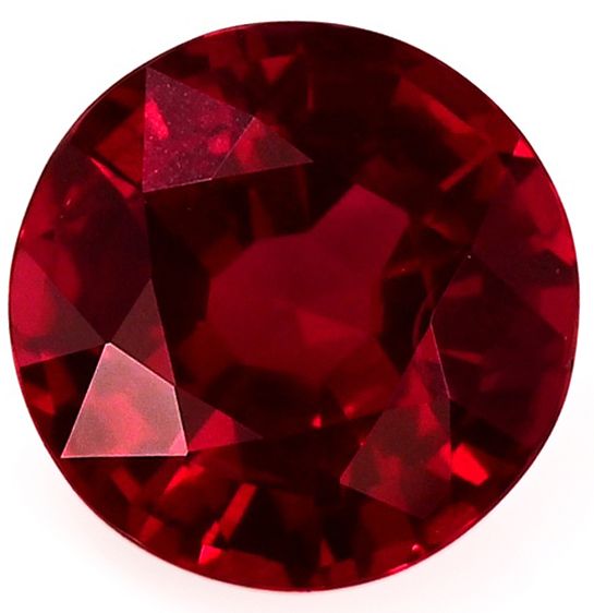 2.29 ct Round Red Natural Ruby