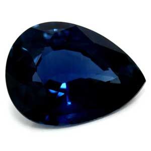 1.13 ct Pear Blue Natural Sapphire
