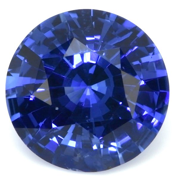 2.60 ct Round Blue Natural Sapphire