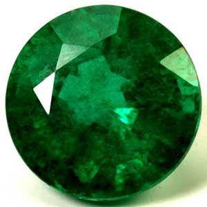 1.72 ct Round Green Natural Emerald
