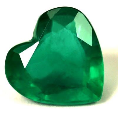1.76 ct Heart Green Natural Emerald