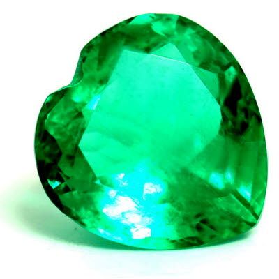 2.93 ct Heart Green Natural Emerald