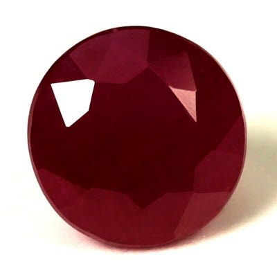 2.81 ct Round Red Natural Ruby