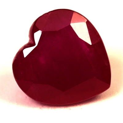 1.82 ct Heart Red Natural Ruby