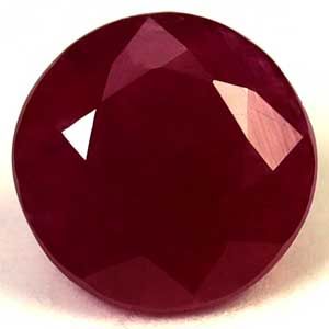 1.65 ct Round Red Natural Ruby