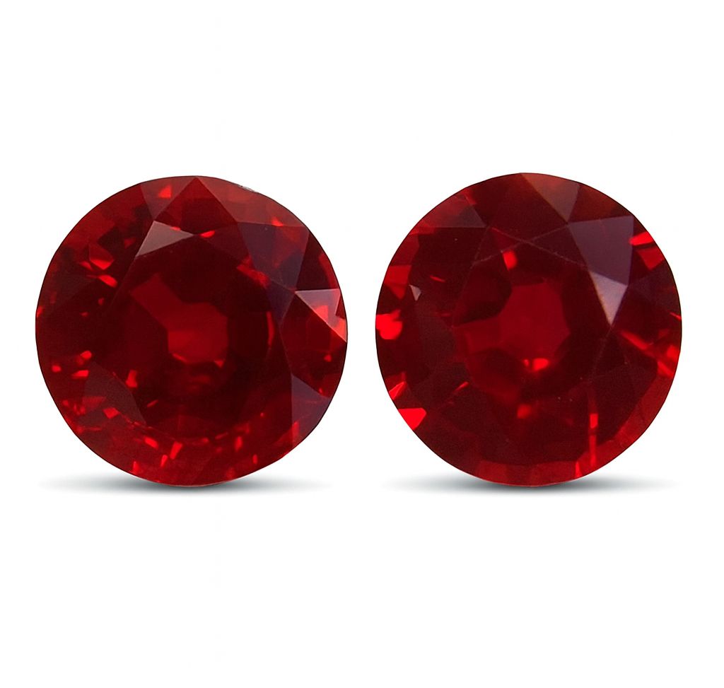 3.30 ct Round Red Natural Ruby