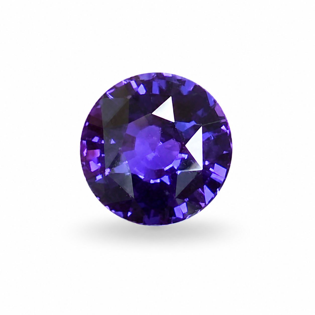 2.19 ct Round Purple Natural Sapphire
