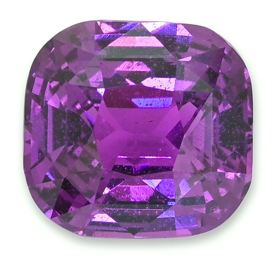 3.54 ct Cushion Purple Natural Sapphire
