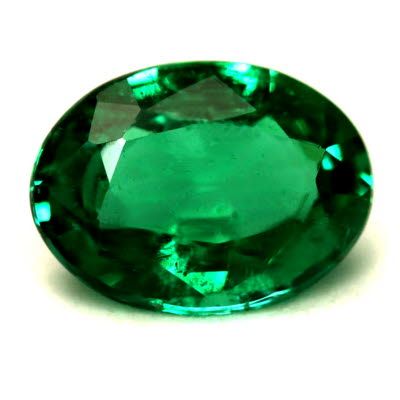 1.37 ct Oval Green Natural Emerald