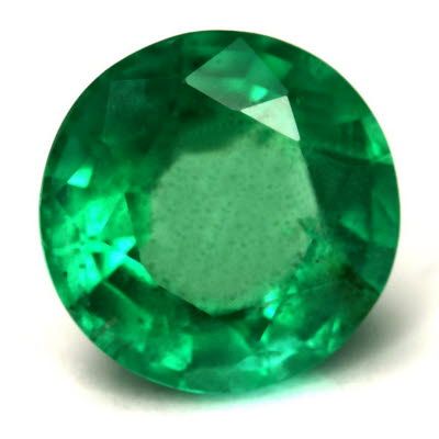 3.36 ct Round Green Natural Emerald