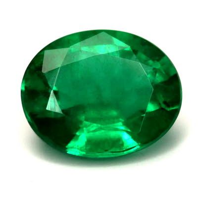 0.63 ct Oval Green Natural Emerald