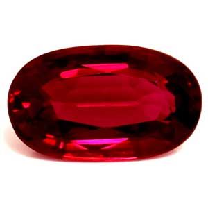 0.53 ct Oval Red Natural Ruby
