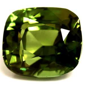 1.64 ct Cushion Green Natural Sapphire