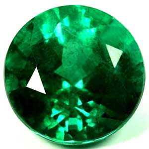 1.17 ct Round Green Natural Emerald