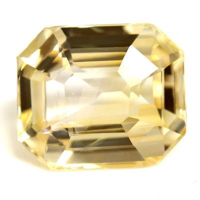 8.18 ct Emerald Yellow Natural Sapphire