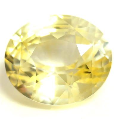 5.10 ct Oval Yellow Natural Sapphire