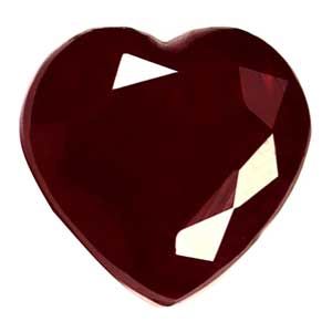 1.28 ct Heart Red Natural Ruby